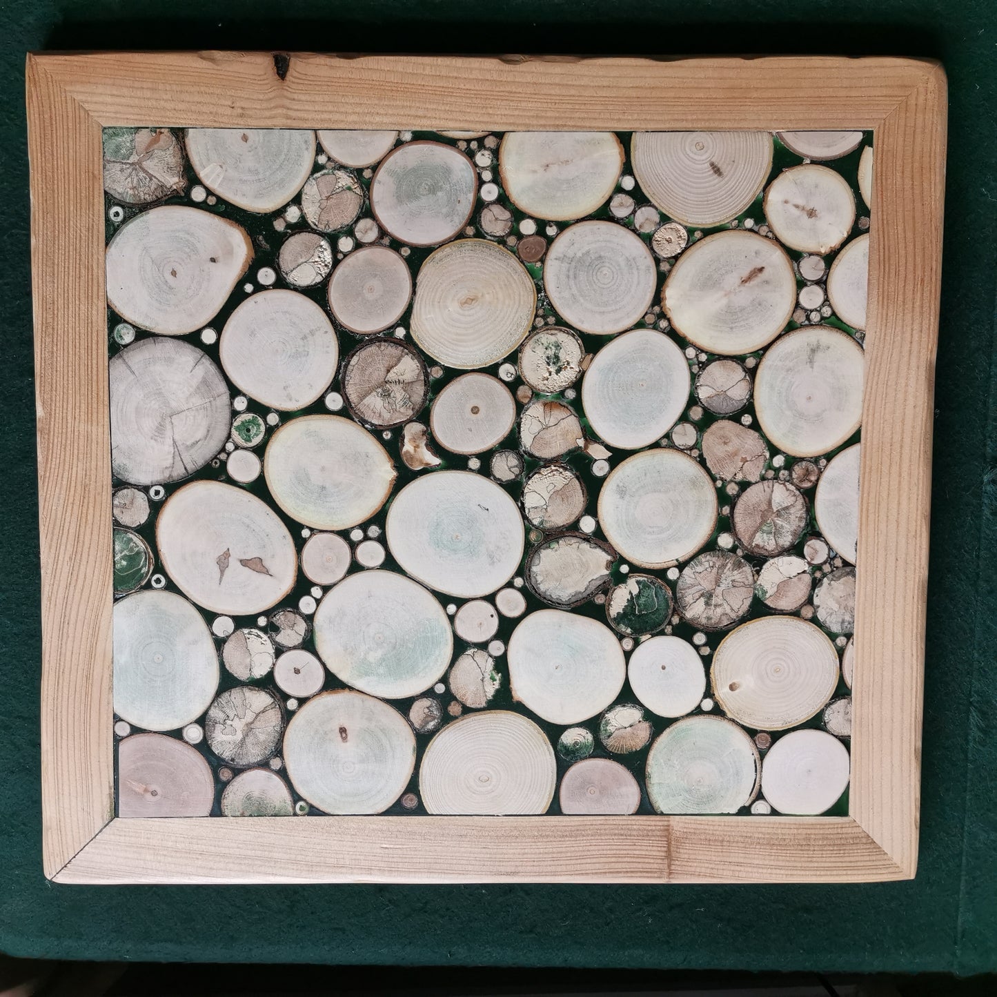 wood disc wall art