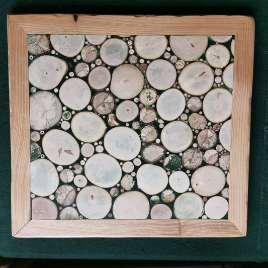 wood disc wall art