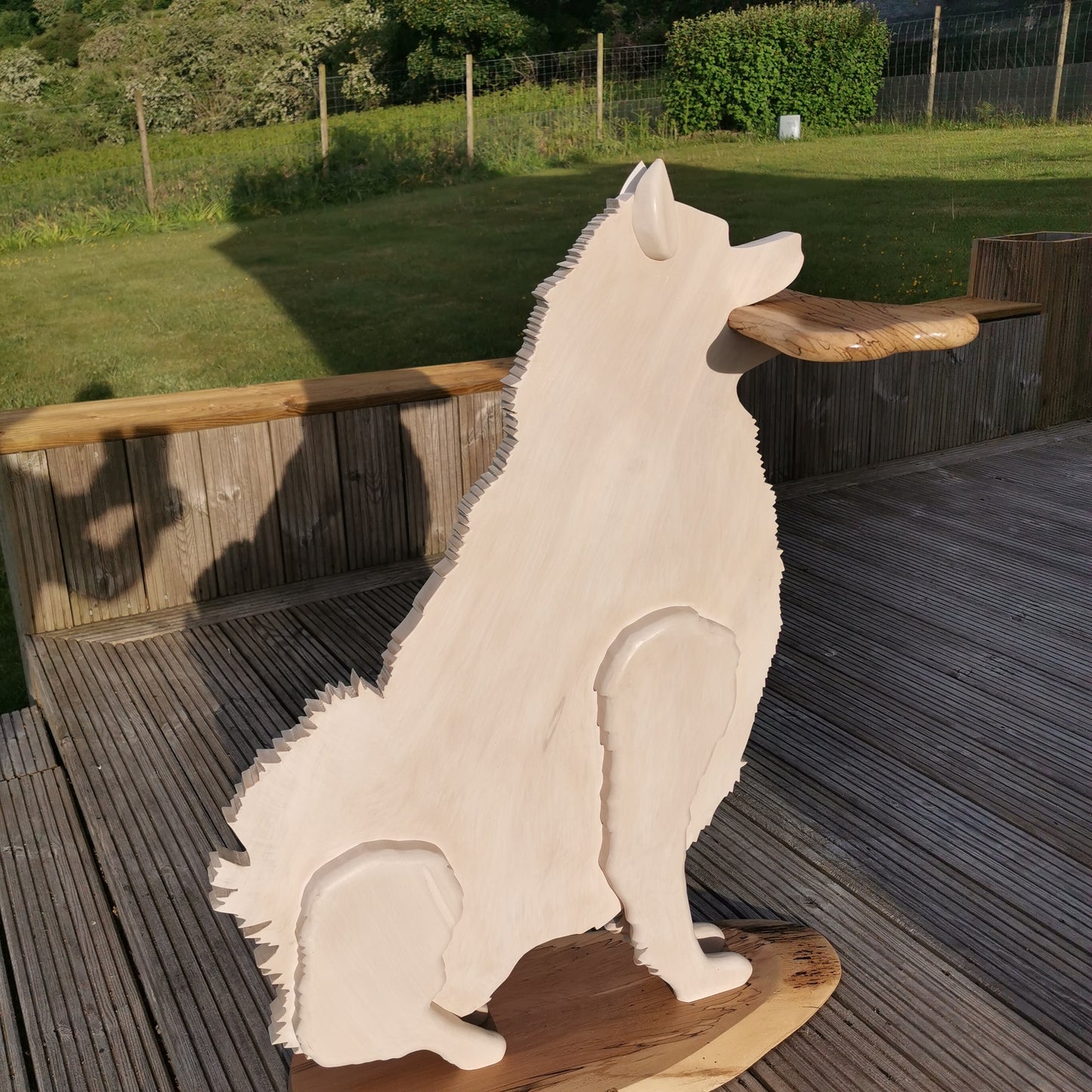 Samoyed dog side table