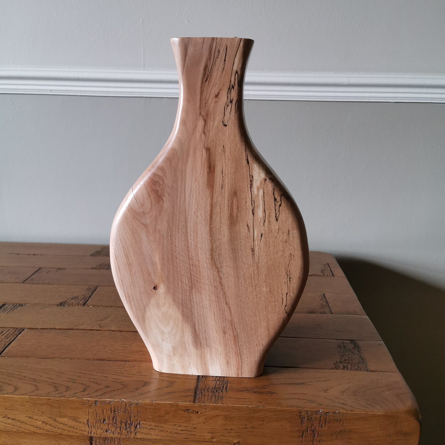 Rustic Cut-Out Vase – Spalted Beech with Test Tube Insert
