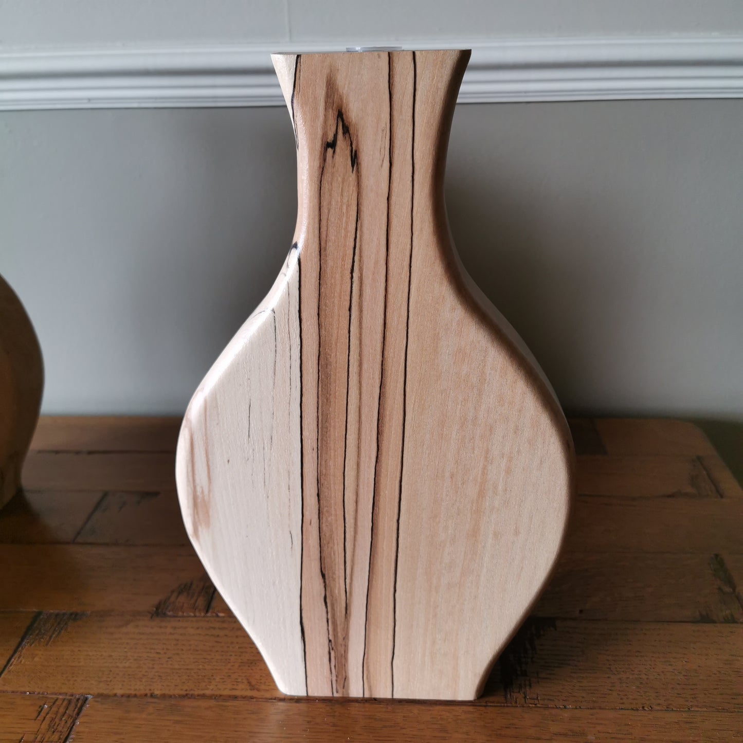 Rustic Cut-Out Vase – Spalted Beech with Test Tube Insert