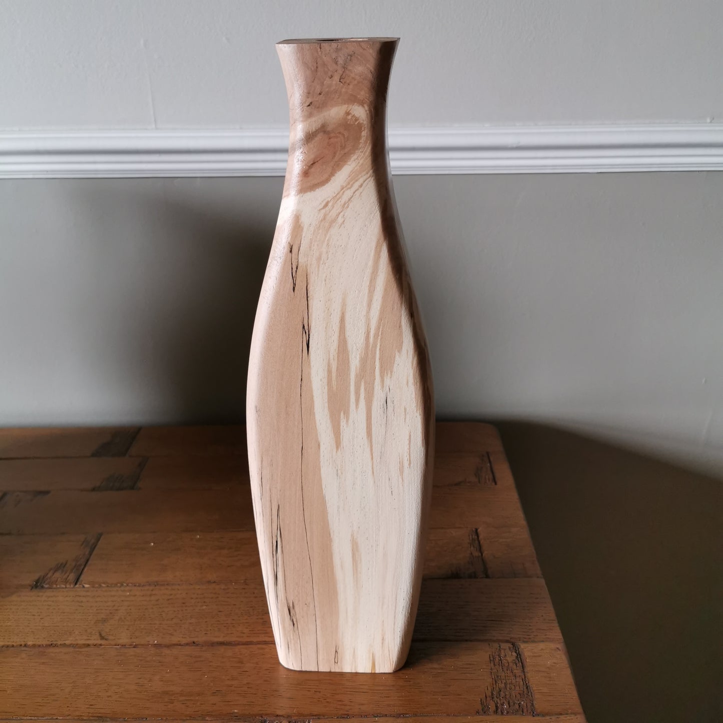 Rustic Cut-Out Vase – Spalted Beech with Test Tube Insert