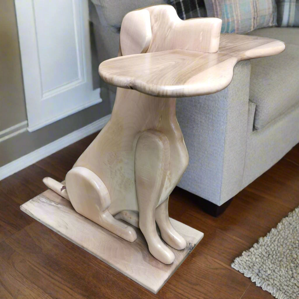 Golden Lab Side Table