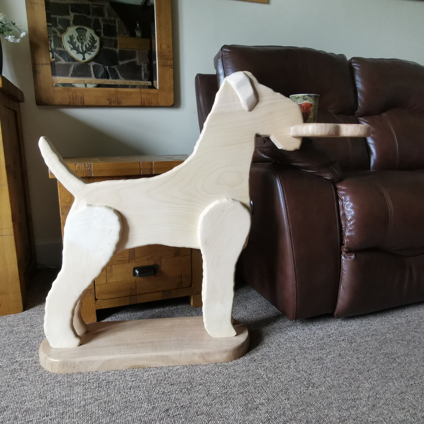 Fox Terrier Side Table – Chestnut & Oak