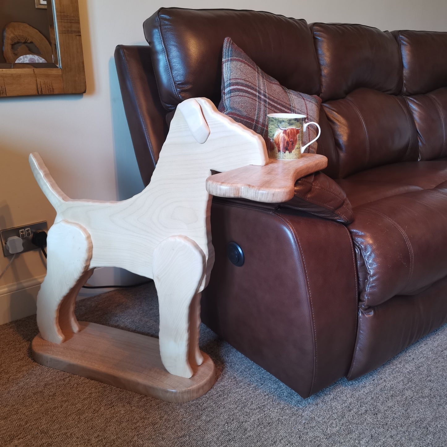 Fox Terrier Side Table – Chestnut & Oak