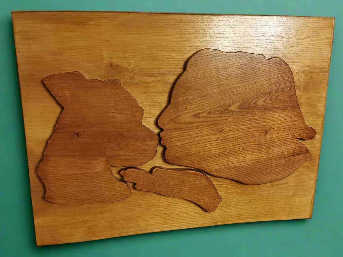personal wall art side profile