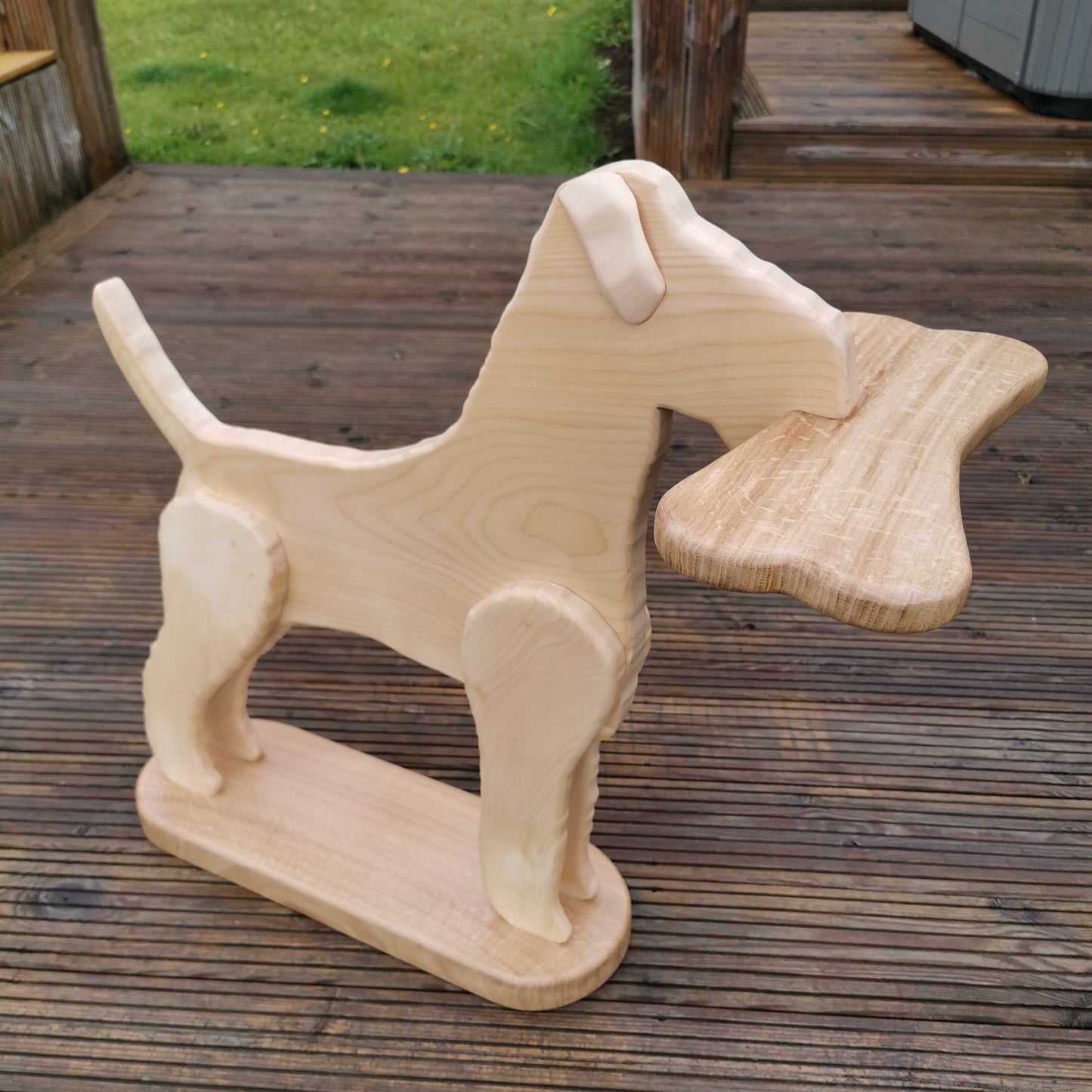 Fox Terrier Side Table – Chestnut & Oak