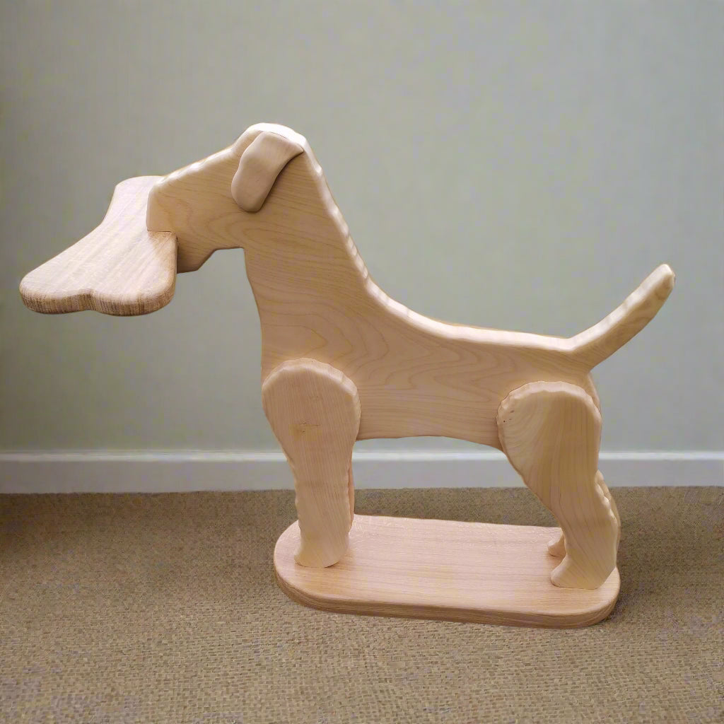 Fox Terrier Side Table – Chestnut & Oak