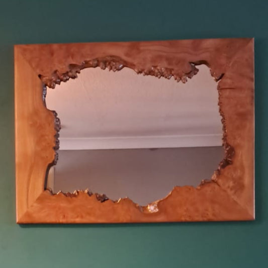 Rustic Framed Mirror – Handcrafted Elegance for Any Space