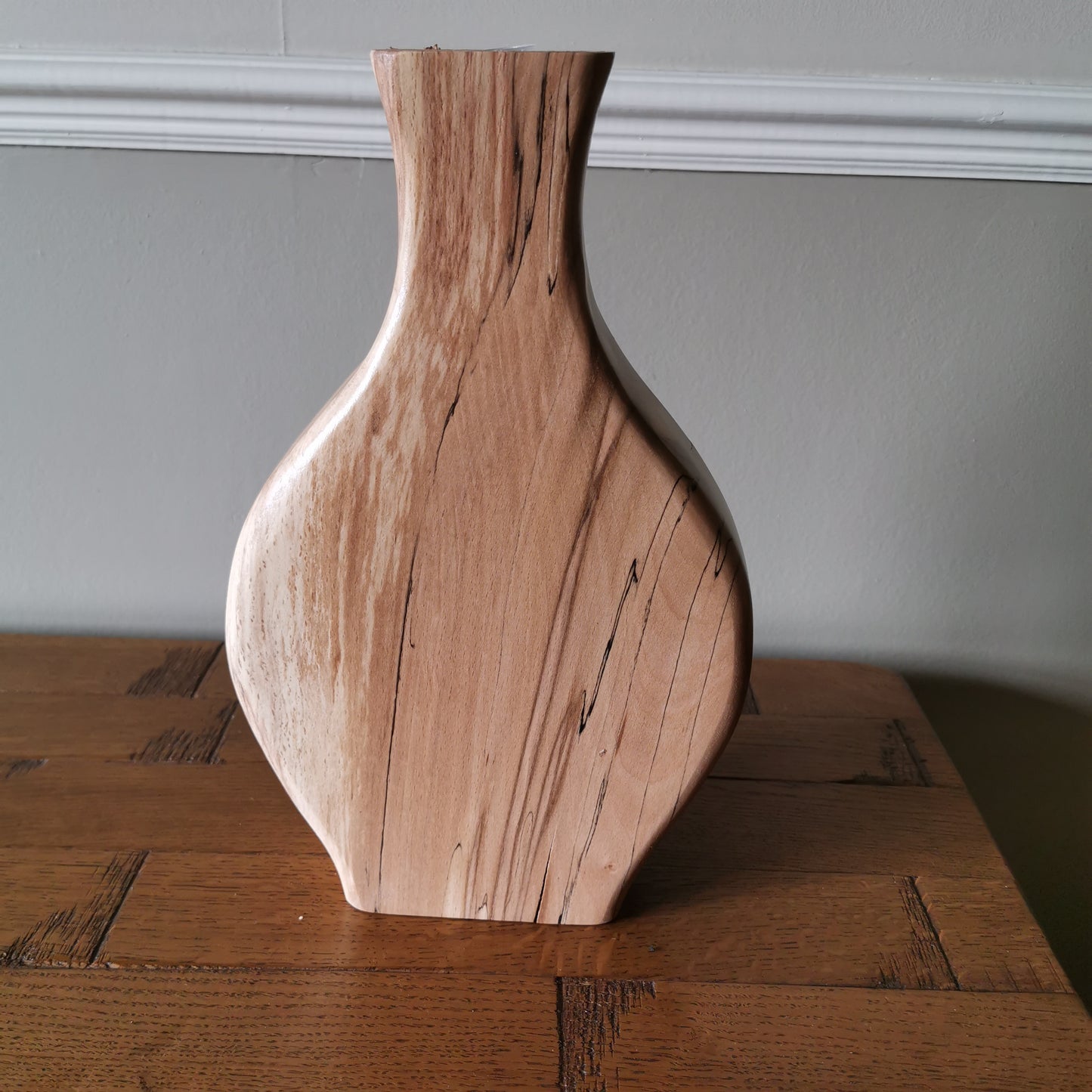 Rustic Cut-Out Vase – Spalted Beech with Test Tube Insert