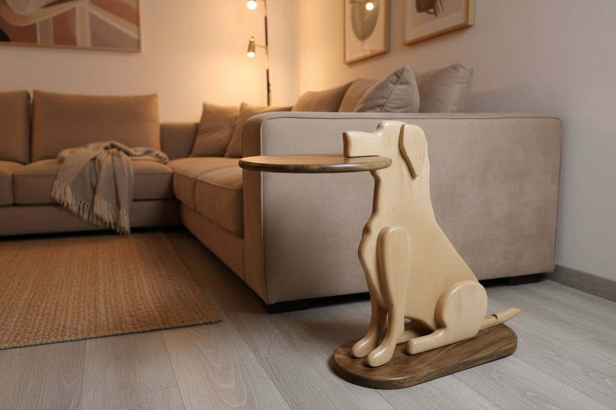Golden Labrador Side Table