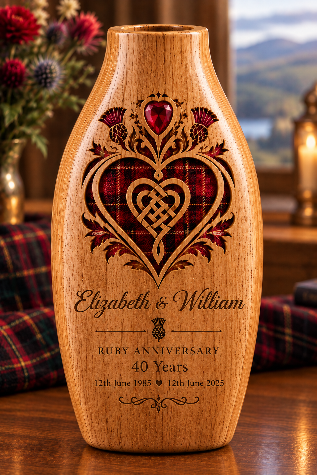 Bespoke Wooden Celebration Vases – Handmade with Meaning
