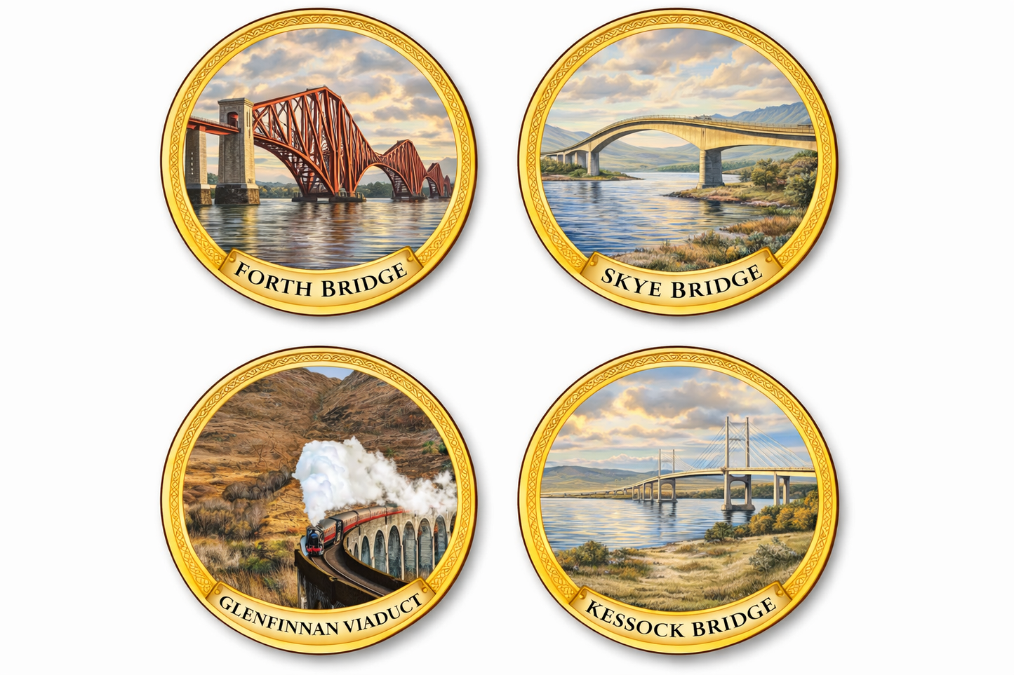 Glass coasters for personalised images