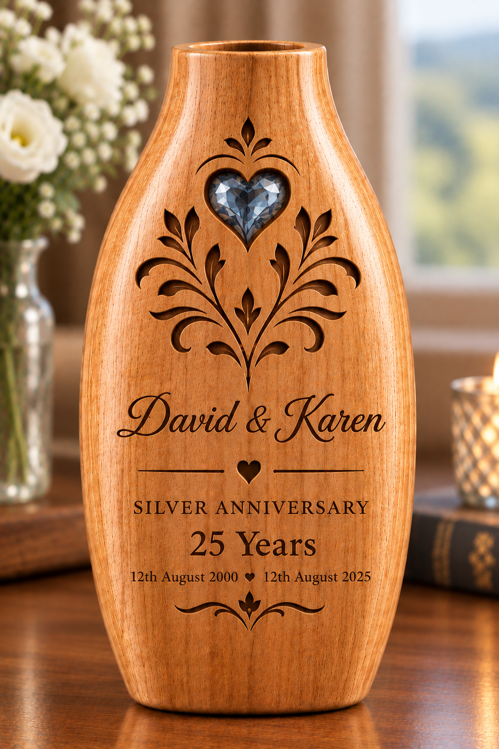 Bespoke Wooden Celebration Vases – Handmade with Meaning