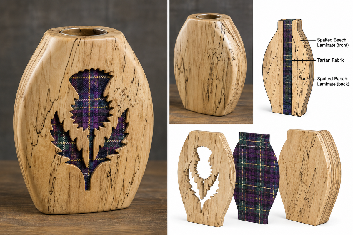 Scottish Heritage Collection – Handcrafted Wooden Vases