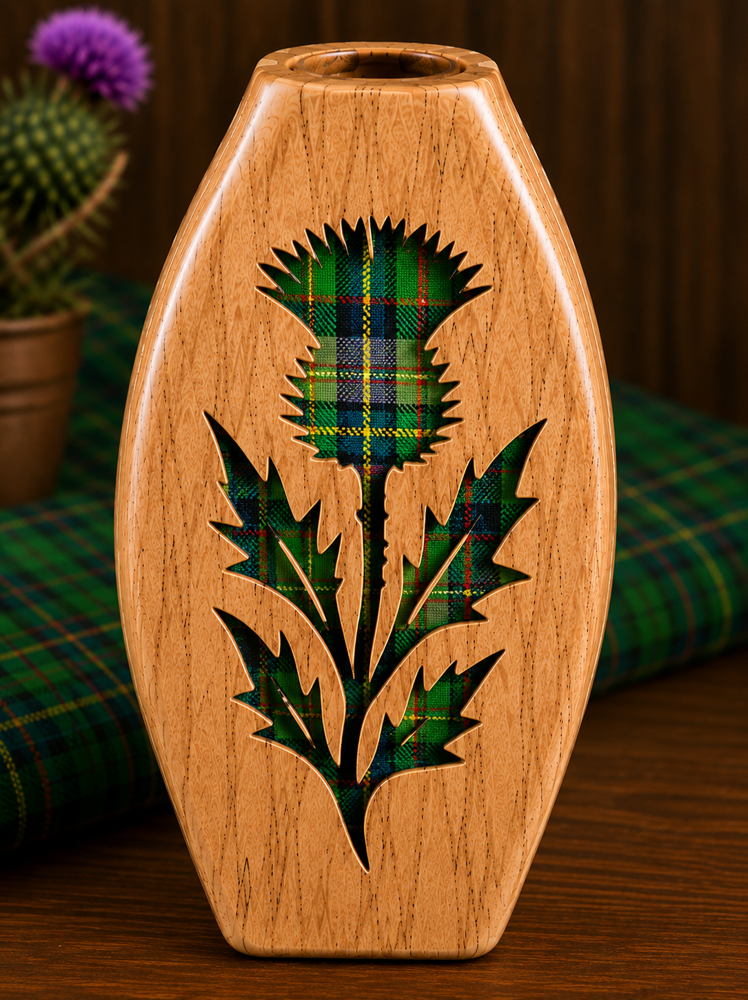 Scottish Heritage Collection – Handcrafted Wooden Vases