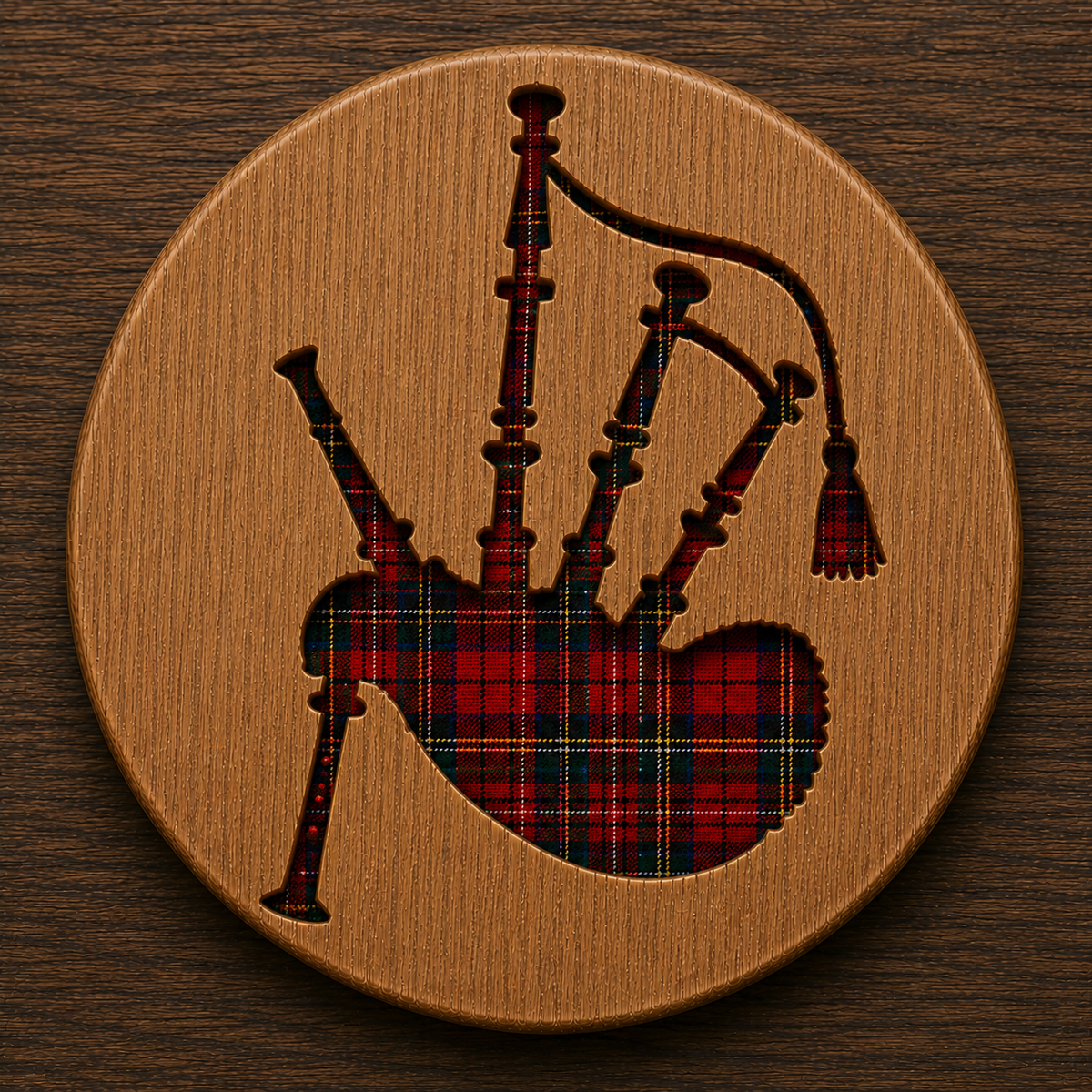 Scottish Heritage Oak Coasters – Rustic-Craft