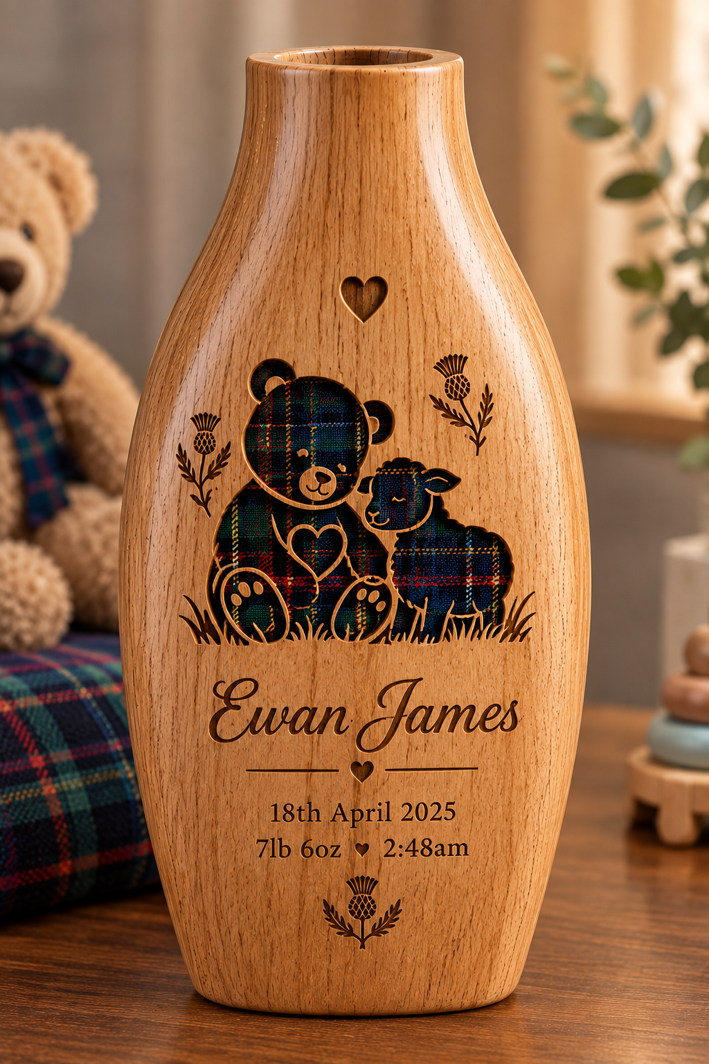 Bespoke Wooden Celebration Vases – Handmade with Meaning