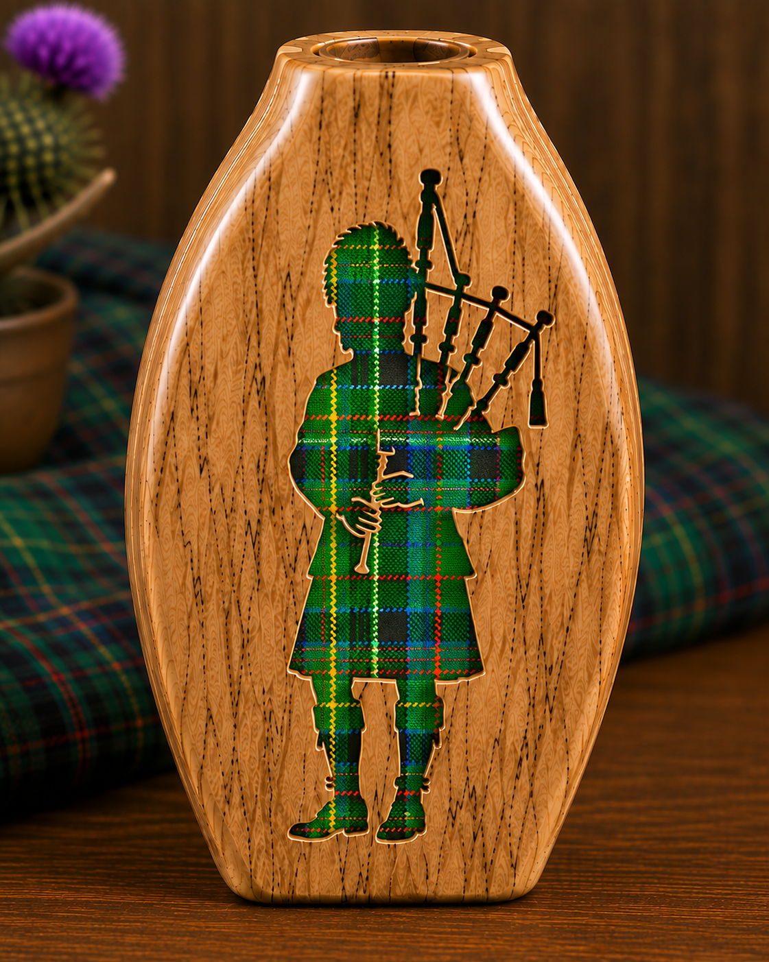 Scottish Heritage Collection – Handcrafted Wooden Vases