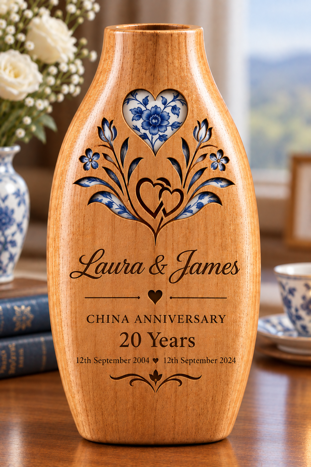Bespoke Wooden Celebration Vases – Handmade with Meaning