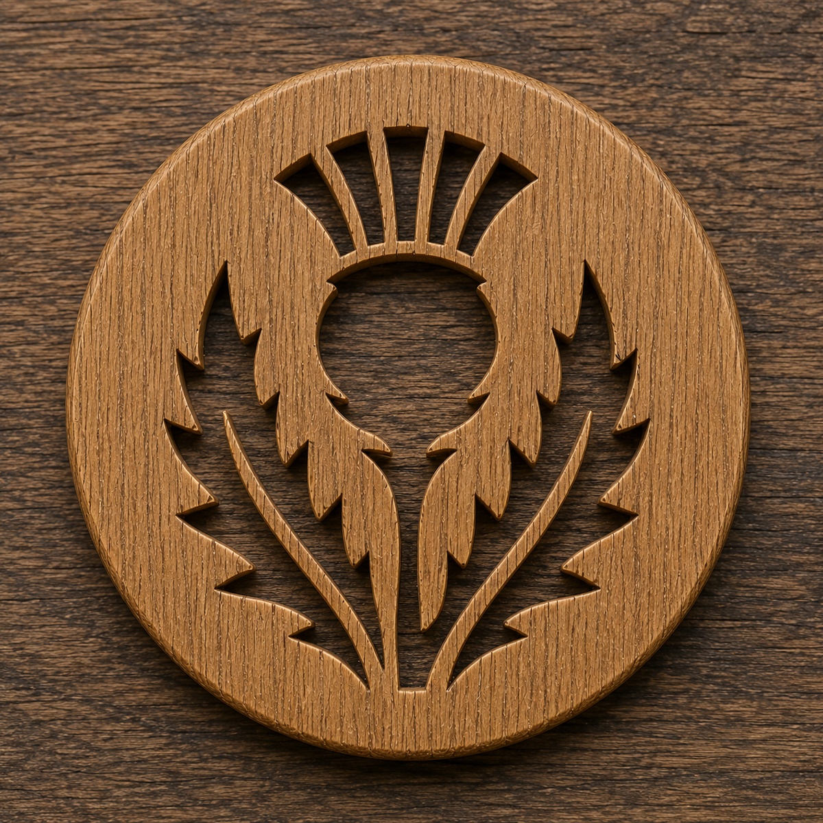 Scottish Heritage Oak Coasters – Rustic-Craft