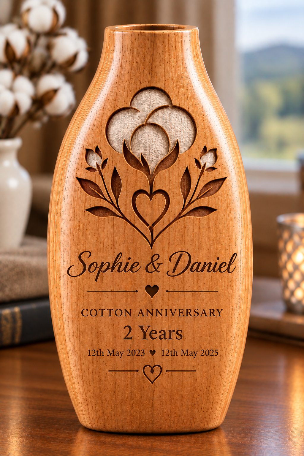 Bespoke Wooden Celebration Vases – Handmade with Meaning