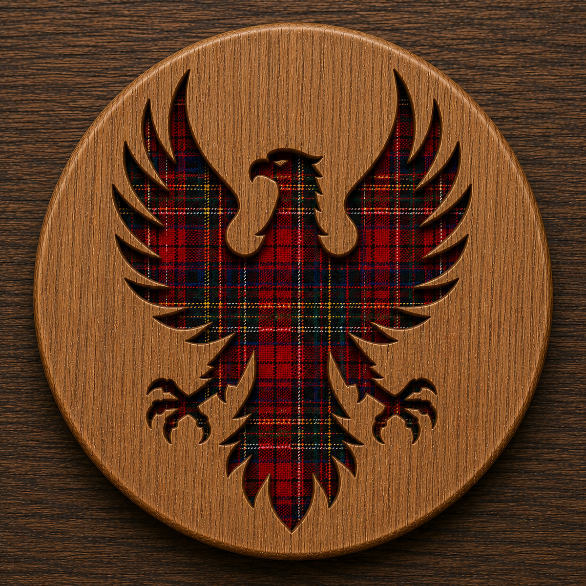Scottish Heritage Oak Coasters – Rustic-Craft