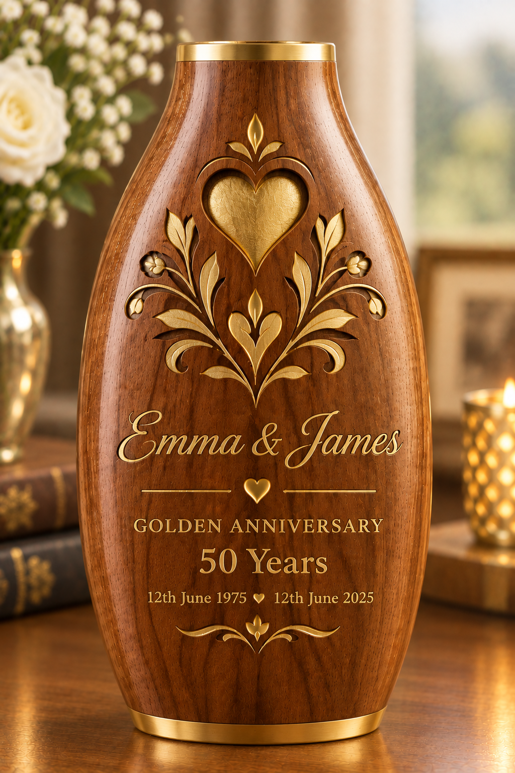 Bespoke Wooden Celebration Vases – Handmade with Meaning
