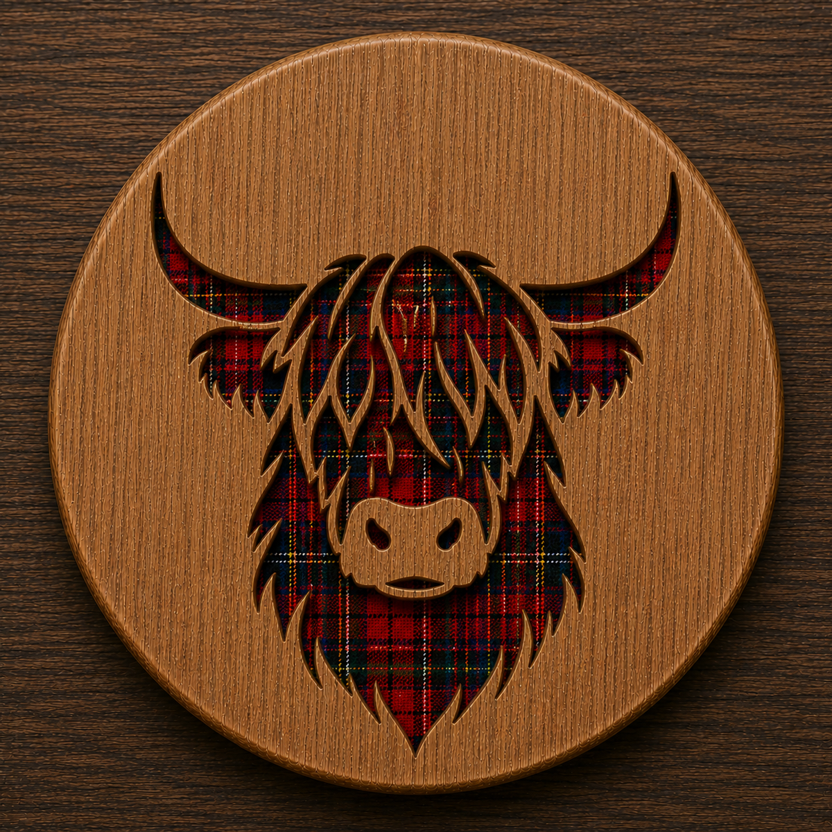 Scottish Heritage Oak Coasters – Rustic-Craft