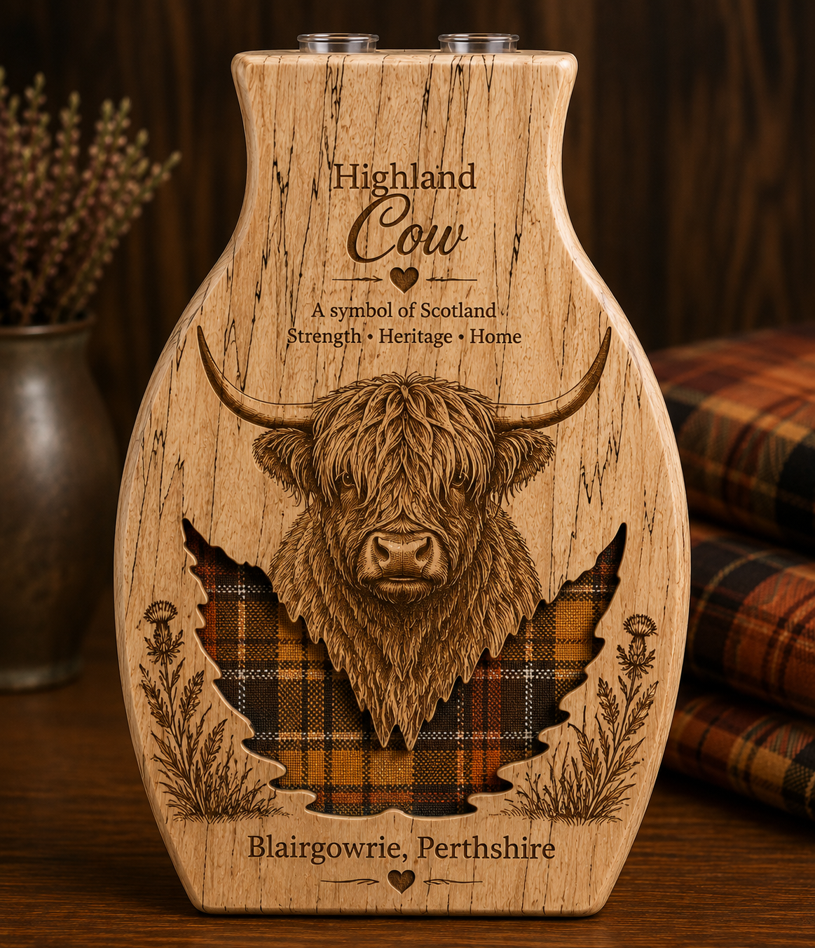 Scottish Heritage Collection – Handcrafted Wooden Vases