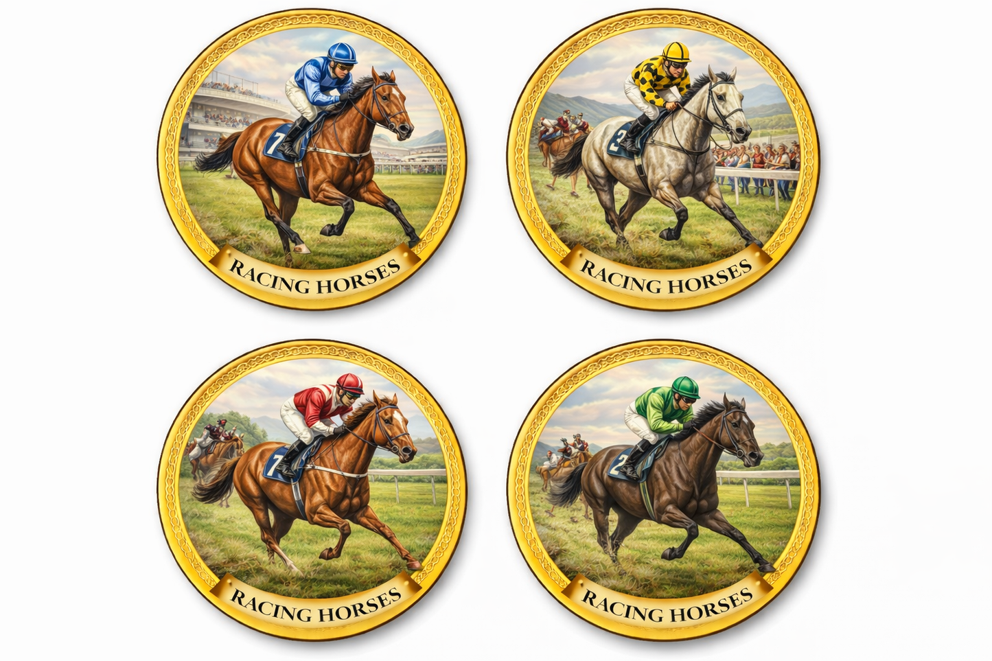 Glass coasters for personalised images