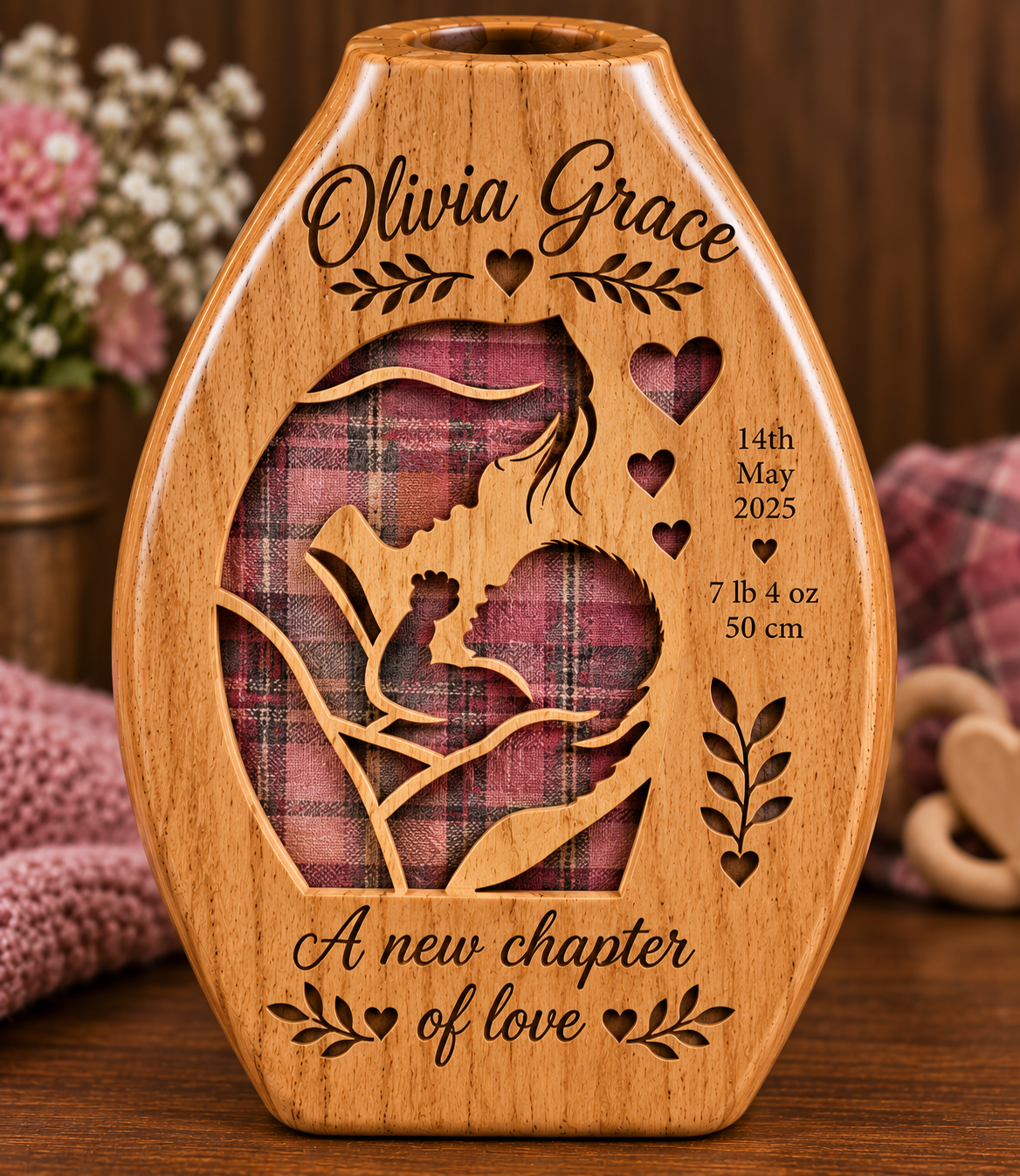 Bespoke Wooden Celebration Vases – Handmade with Meaning