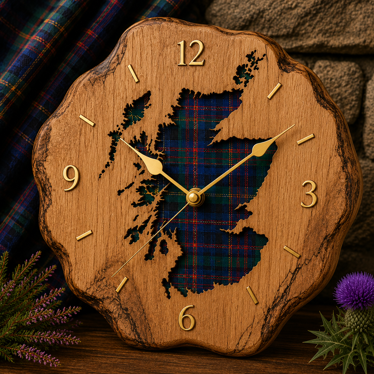 Rustic Scottish Wooden Clocks – A Touch of Highland Heritage