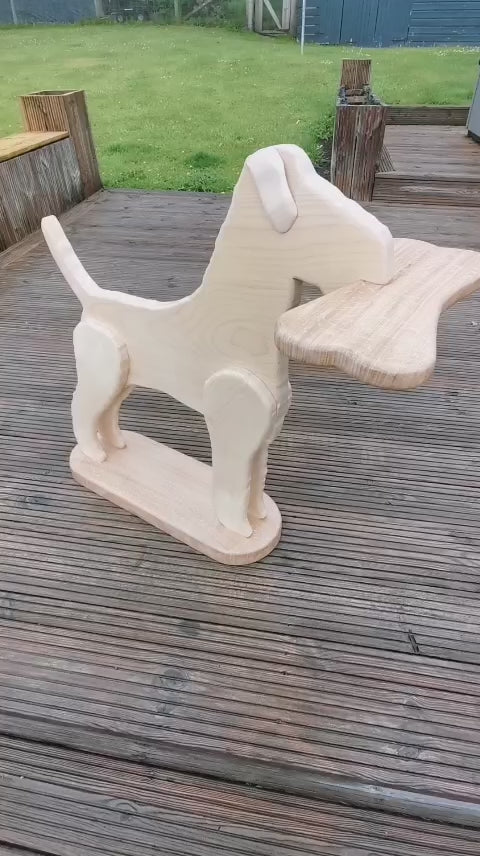 Fox Terrier Side Table – Chestnut & Oak