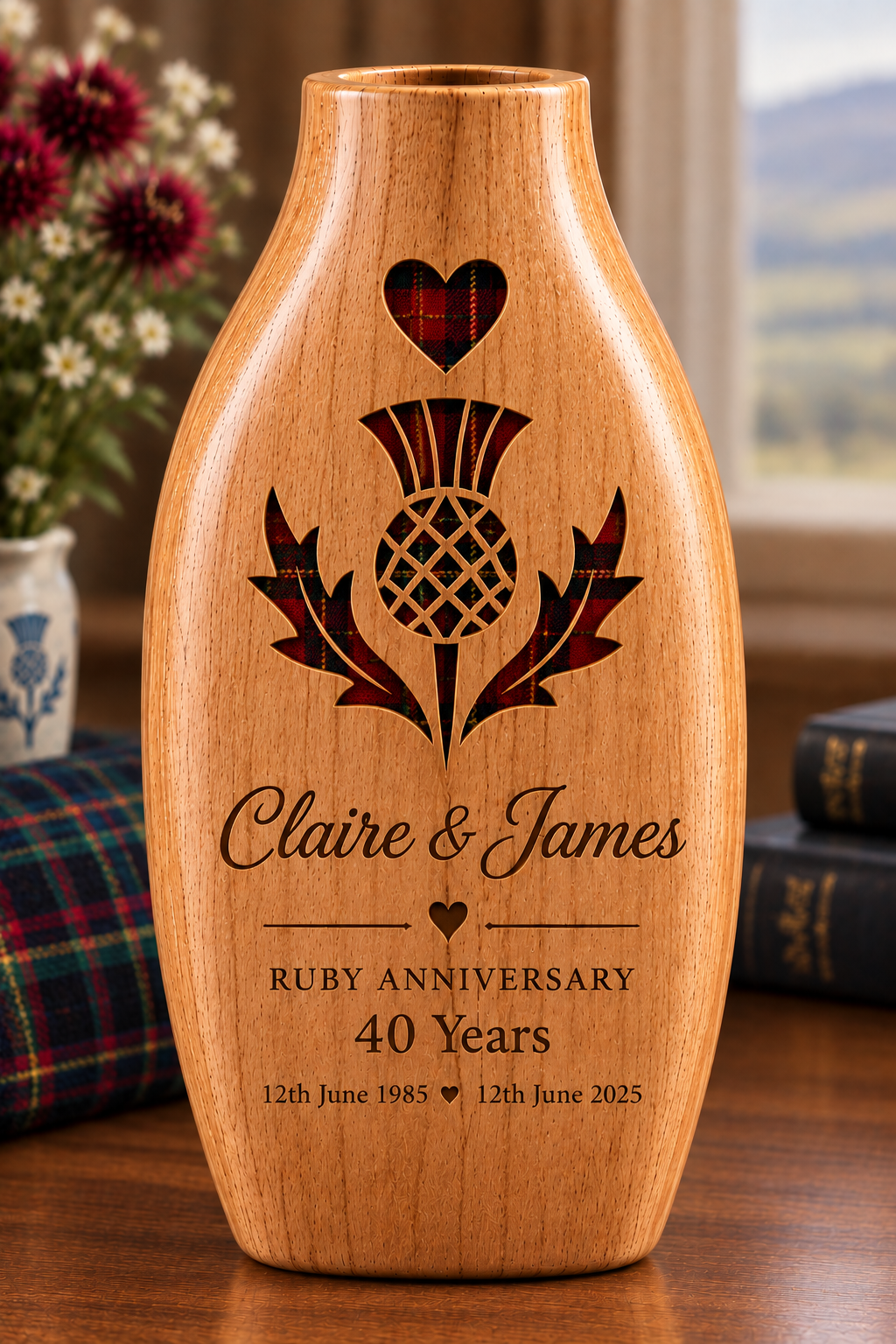 Bespoke Wooden Celebration Vases – Handmade with Meaning
