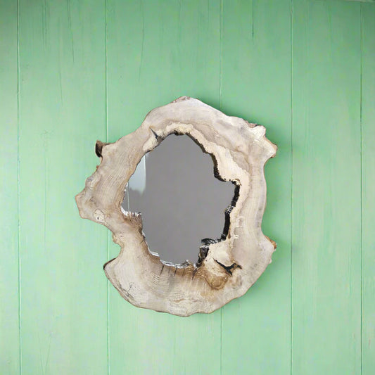 Spalted Oak Rustic Live Edge Mirror