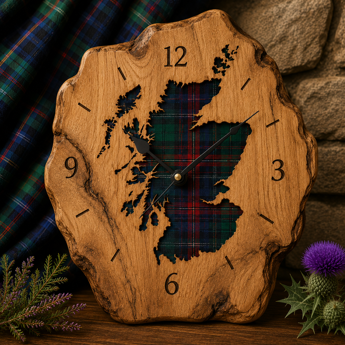 Rustic Scottish Wooden Clocks – A Touch of Highland Heritage