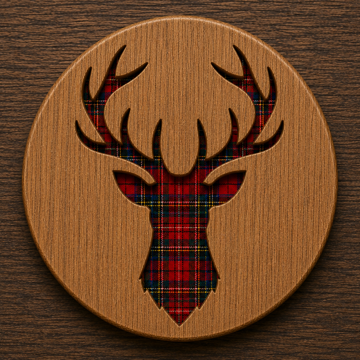 Scottish Heritage Oak Coasters – Rustic-Craft