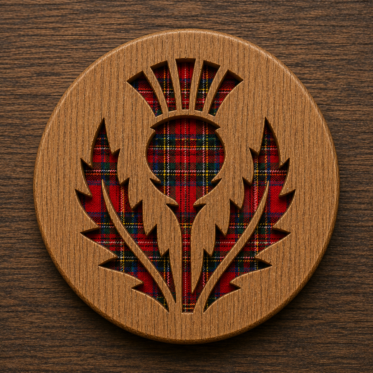 Scottish Heritage Oak Coasters – Rustic-Craft